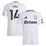 aston villa adidas away shirt 2024-25 with pau 14 printing Collection - Aston Villa Official Store