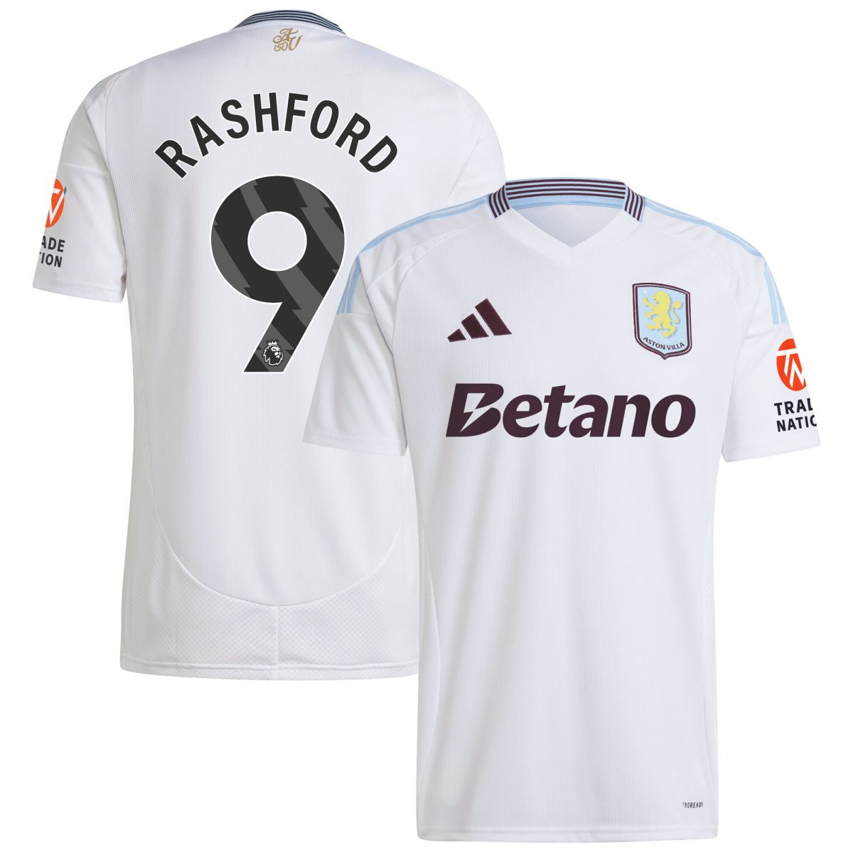 aston villa adidas away shirt 2024-25 with rashford 9 printing Collection - Aston Villa Official Store