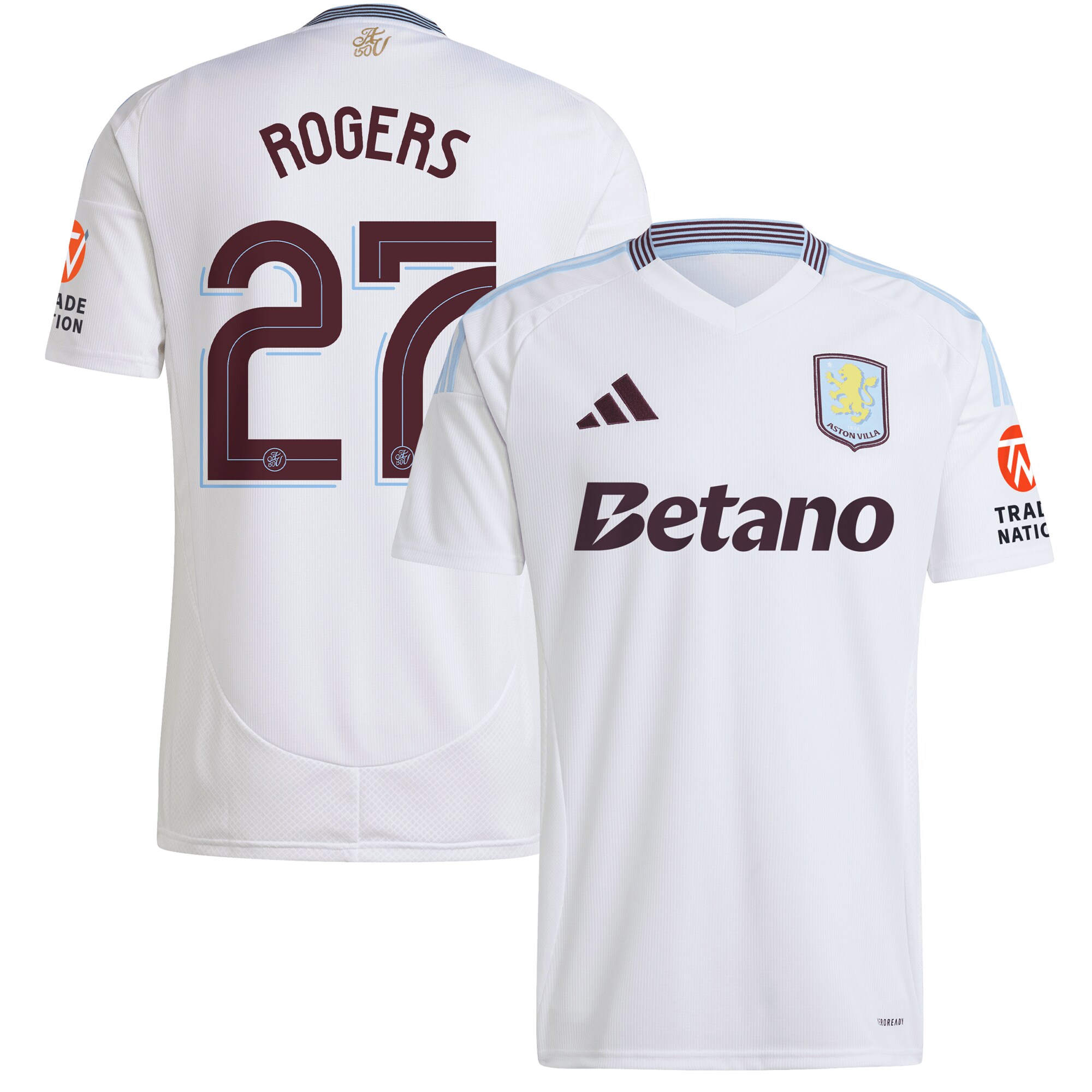 aston villa adidas away shirt 2024-25 with rogers 27 cup printing Collection - Aston Villa Official Store