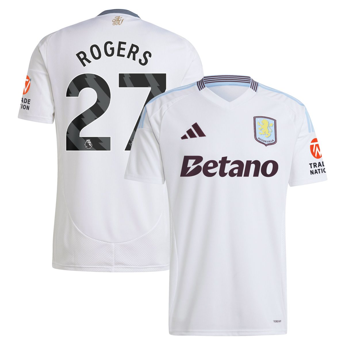 aston villa adidas away shirt 2024-25 with rogers 27 printing Collection - Aston Villa Official Store