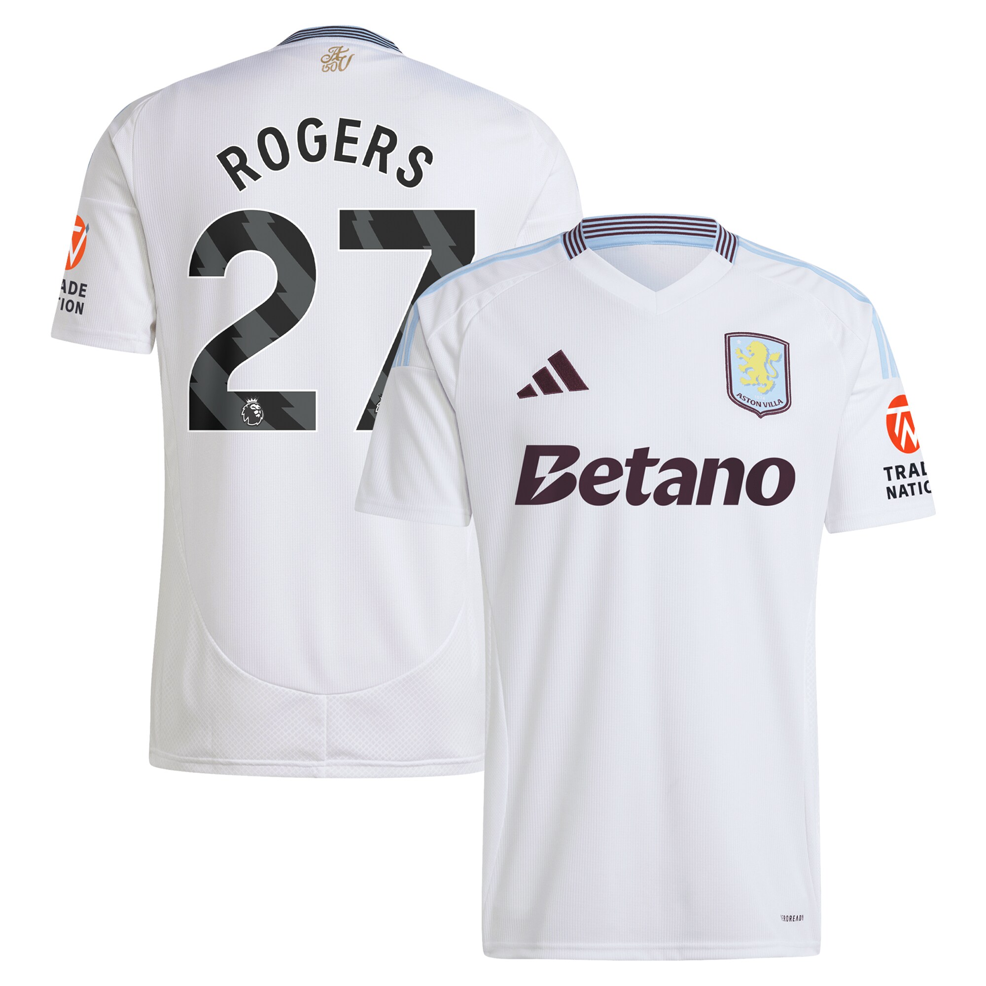 aston villa adidas away shirt 2024-25 with rogers 27 printing Collection - Aston Villa Official Store
