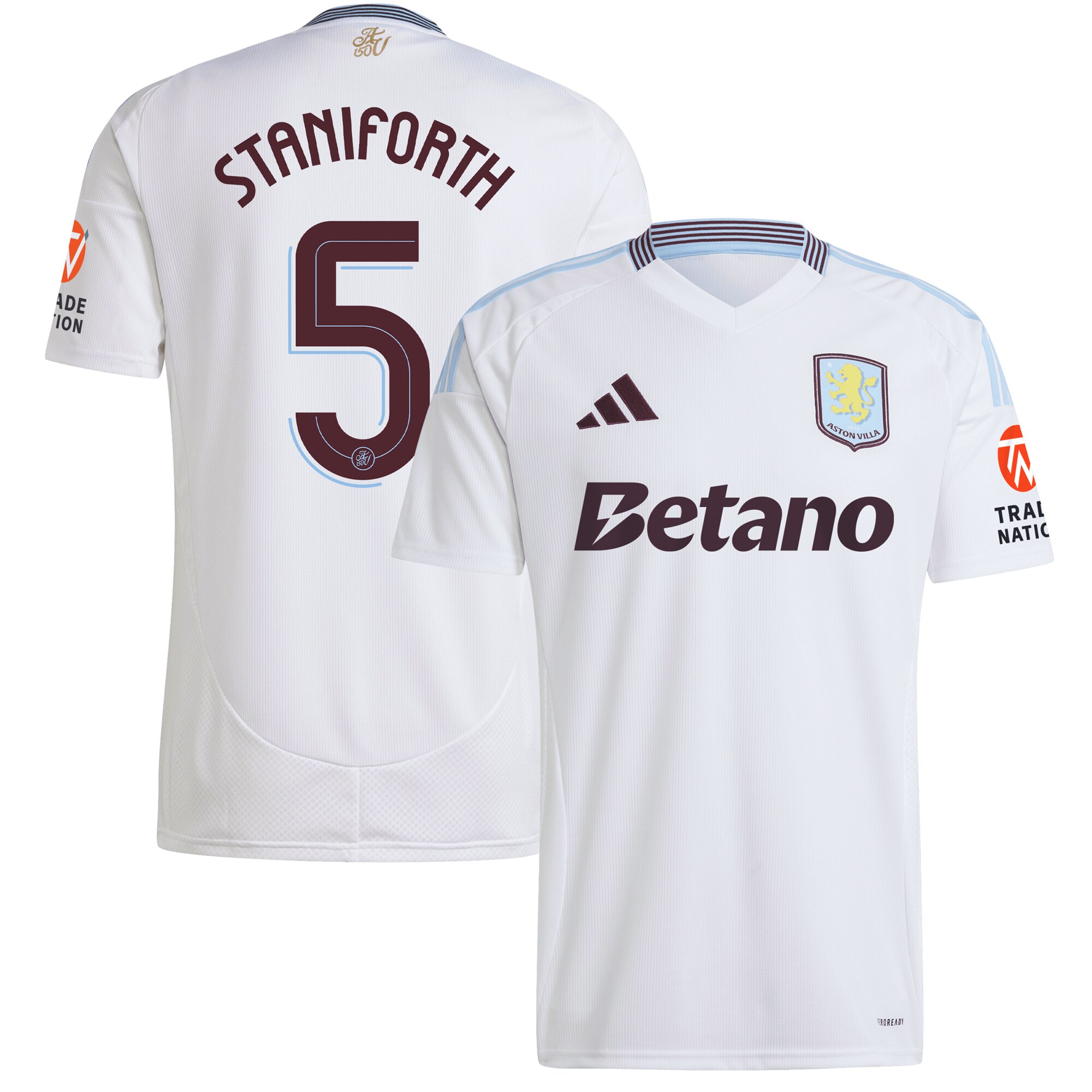 aston villa adidas away shirt 2024-25 with staniforth 5 cup printing Collection - Aston Villa Official Store