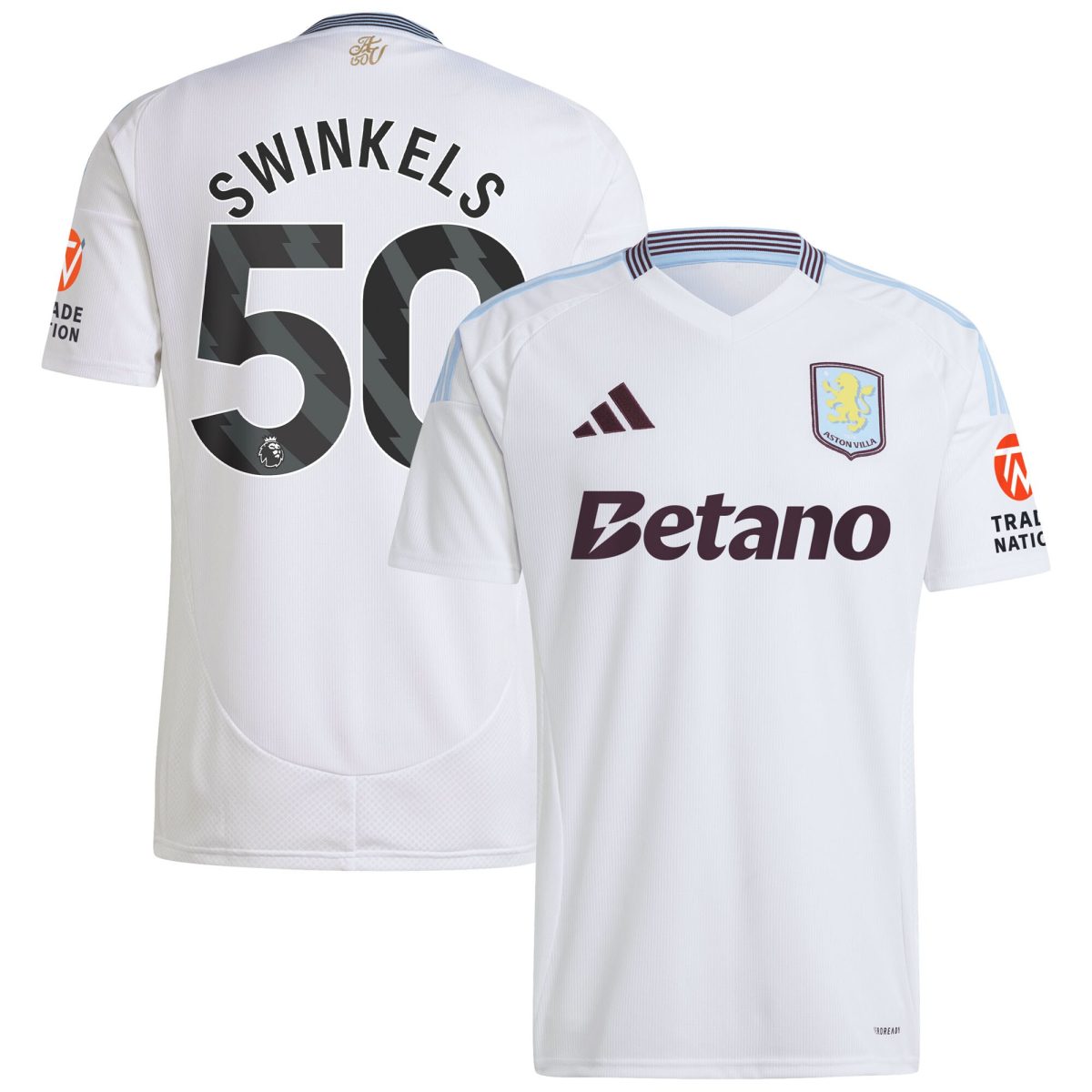 aston villa adidas away shirt 2024-25 with swinkels 50 printing Collection - Aston Villa Official Store