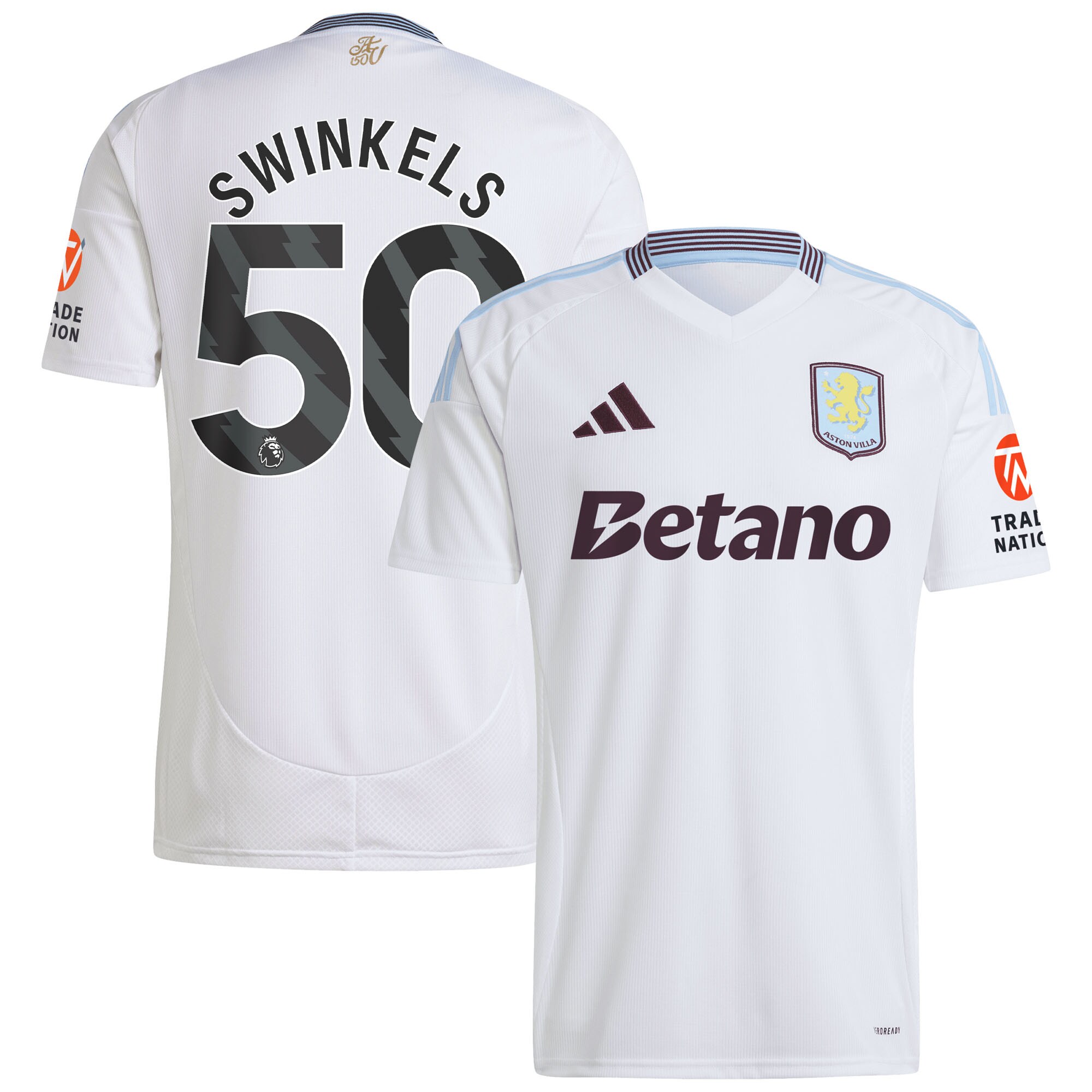aston villa adidas away shirt 2024-25 with swinkels 50 printing Collection - Aston Villa Official Store