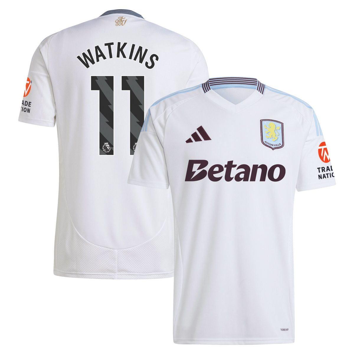 aston villa adidas away shirt 2024-25 with watkins 11 printing Collection - Aston Villa Official Store