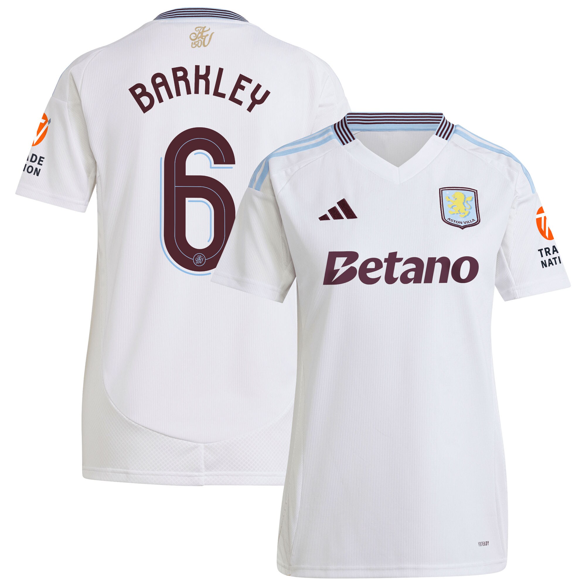 aston villa adidas away shirt 2024-25 – womens with barkley 6 cup printing Collection - Aston Villa Official Store