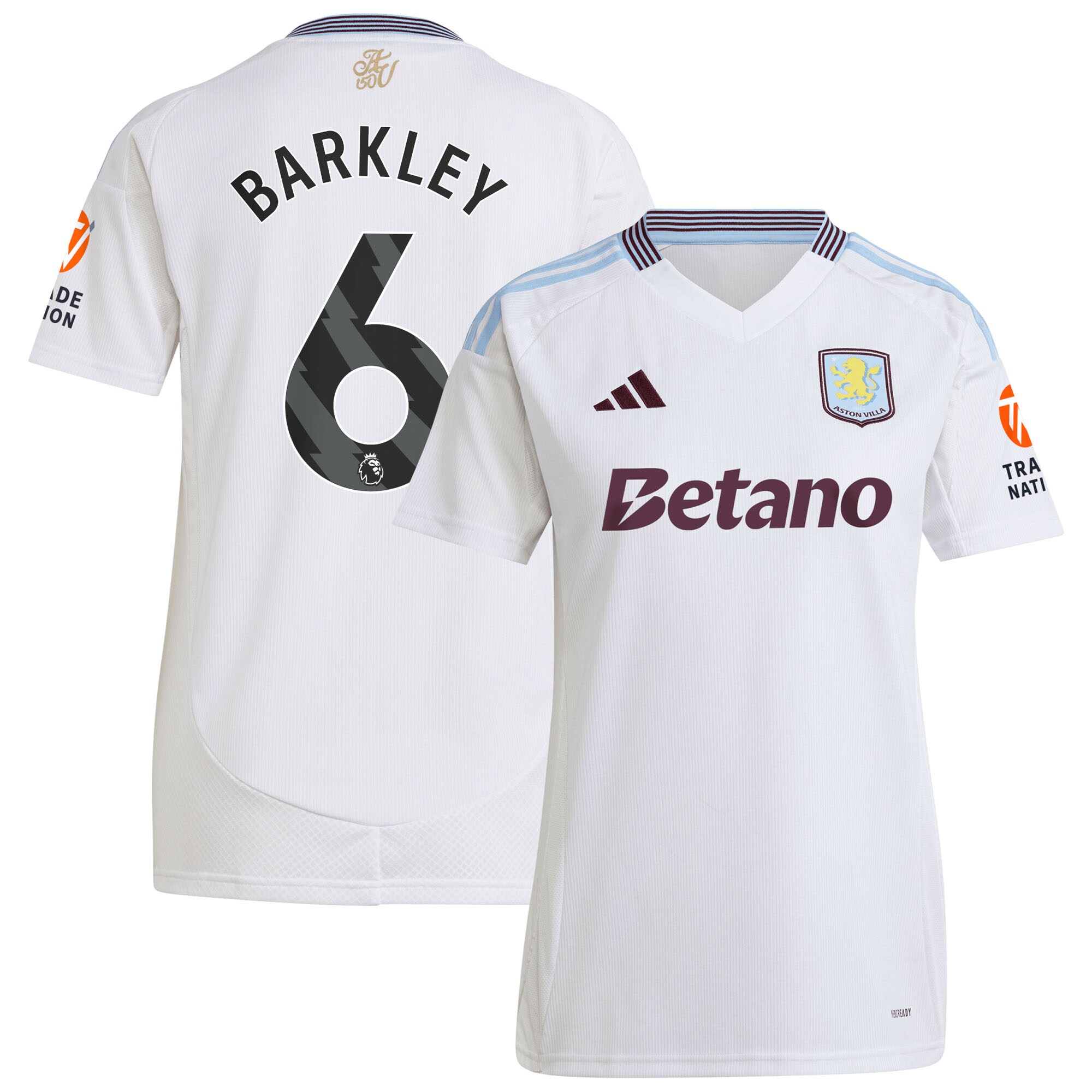aston villa adidas away shirt 2024-25 – womens with barkley 6 printing Collection - Aston Villa Official Store