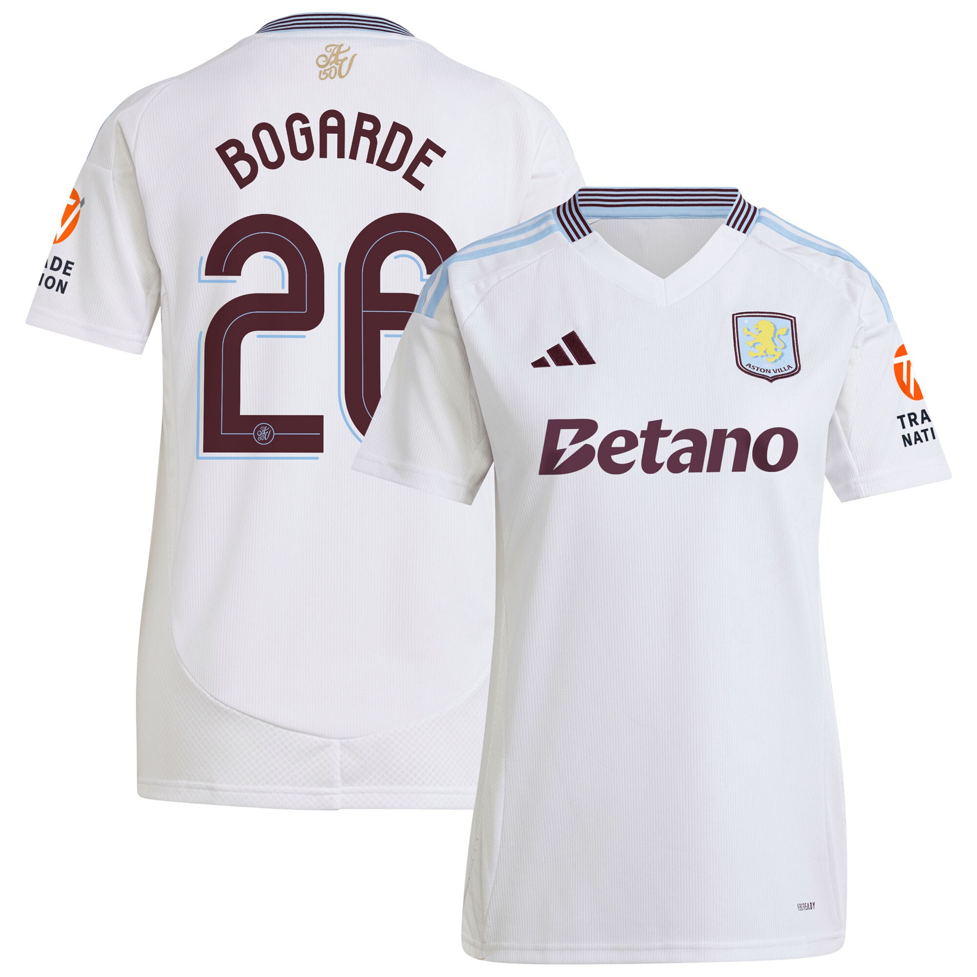aston villa adidas away shirt 2024-25 – womens with bogarde 26 cup printing Collection - Aston Villa Official Store
