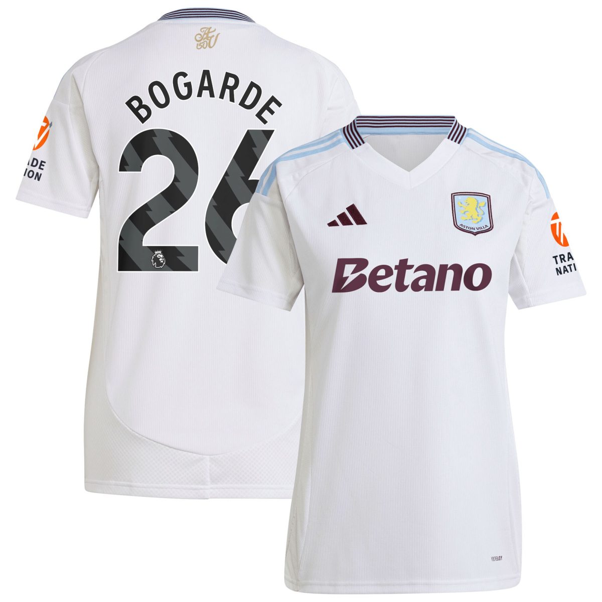 aston villa adidas away shirt 2024-25 – womens with bogarde 26 printing Collection - Aston Villa Official Store