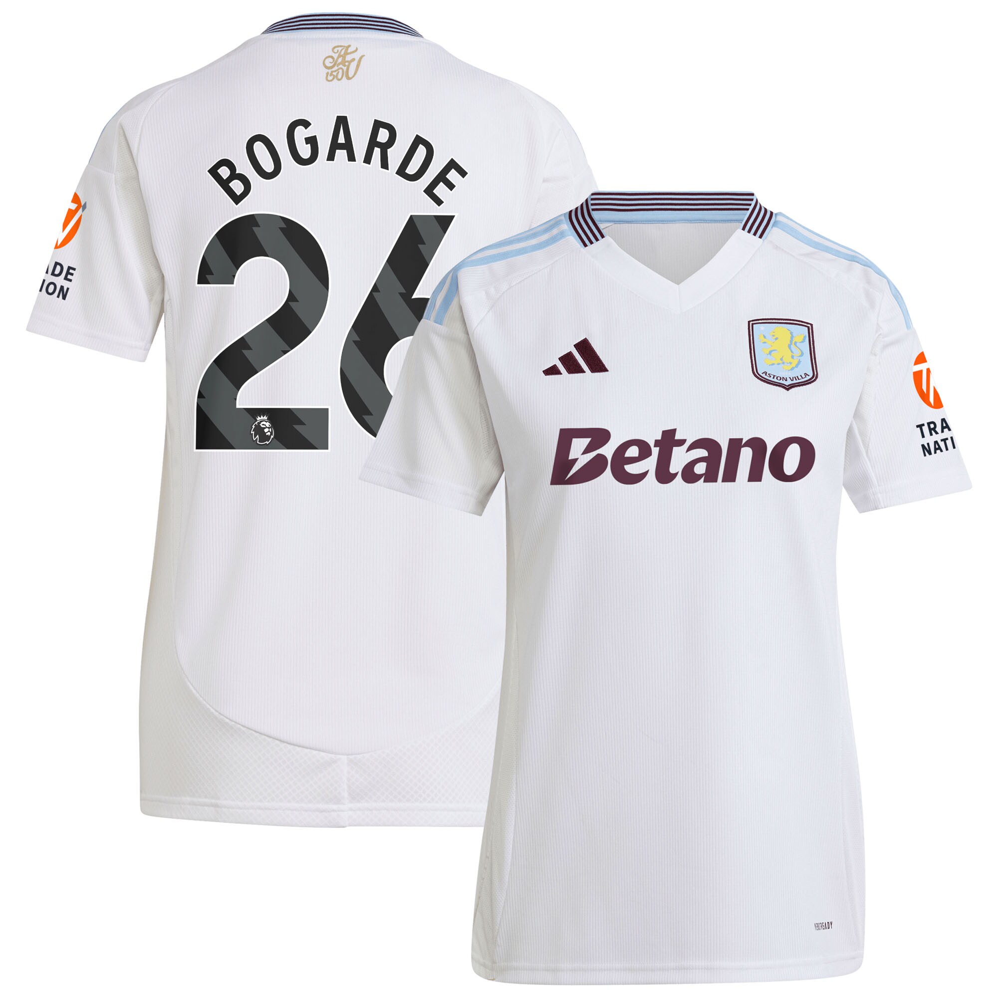 aston villa adidas away shirt 2024-25 – womens with bogarde 26 printing Collection - Aston Villa Official Store