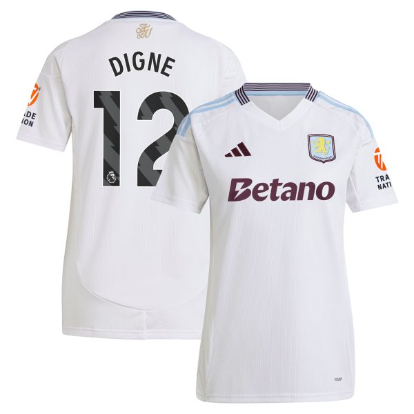 aston villa adidas away shirt 2024-25 – womens with digne 12 printing Collection - Aston Villa Official Store