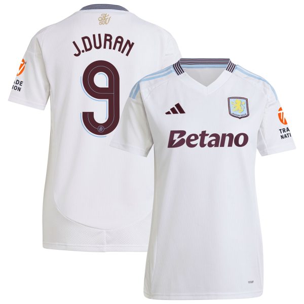 aston villa adidas away shirt 2024-25 – womens with duran 9 cup printing Collection - Aston Villa Official Store
