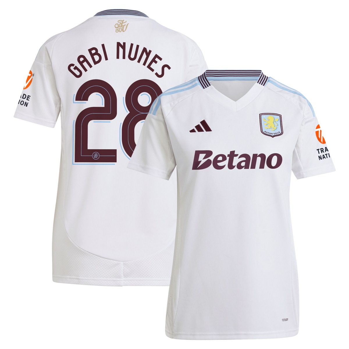 aston villa adidas away shirt 2024-25 – womens with gabi nunes 28 cup printing Collection - Aston Villa Official Store