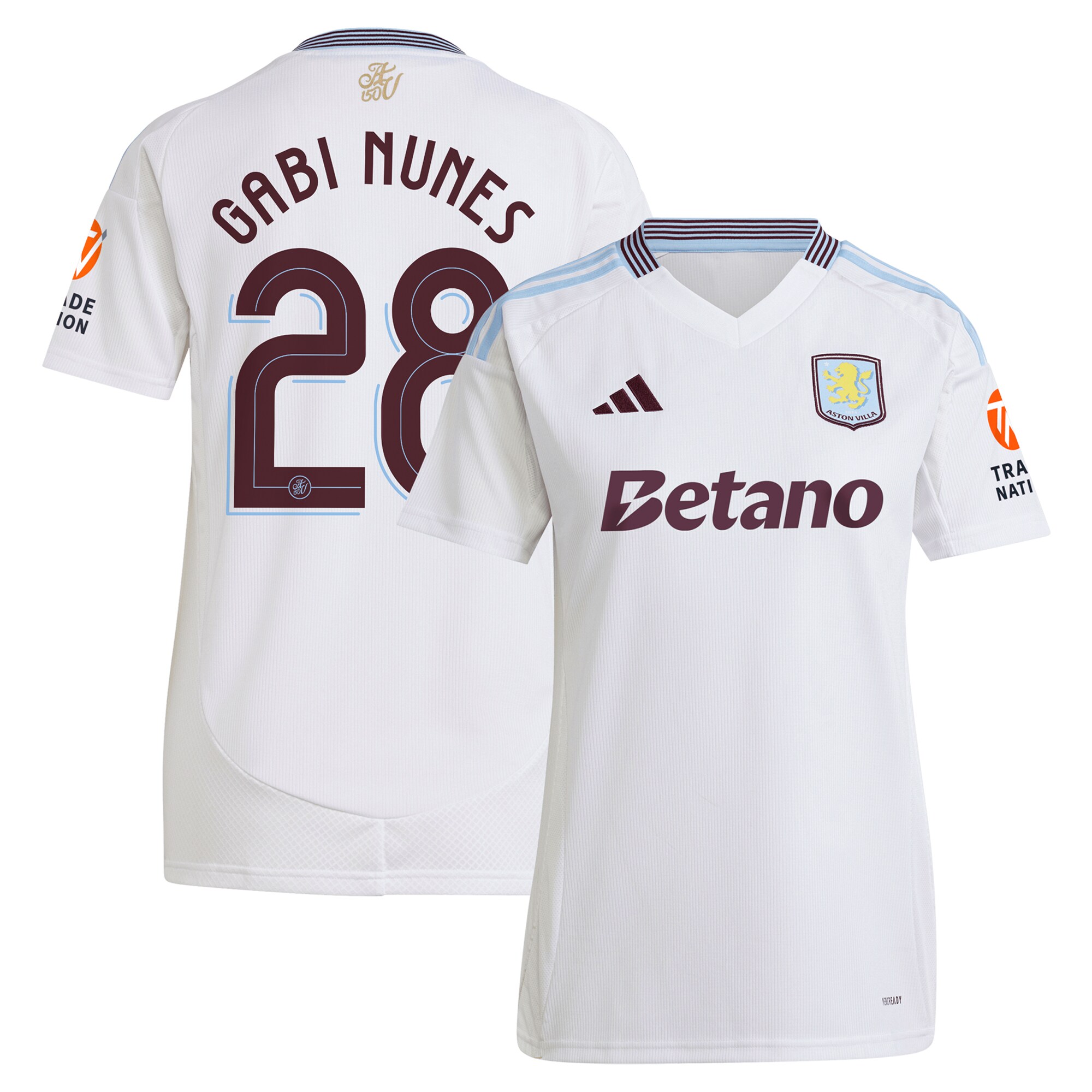 aston villa adidas away shirt 2024-25 – womens with gabi nunes 28 cup printing Collection - Aston Villa Official Store