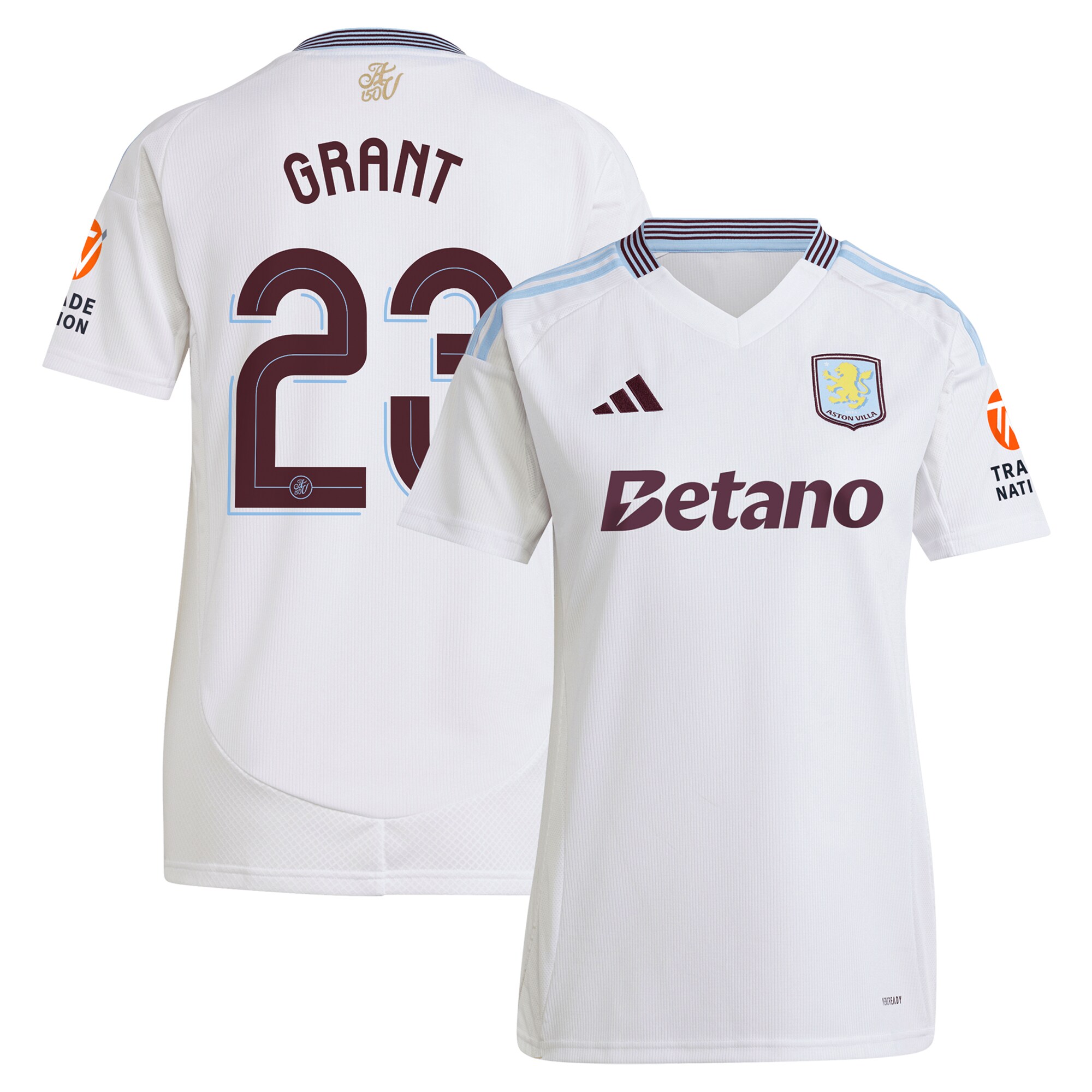 aston villa adidas away shirt 2024-25 – womens with grant 23 cup printing Collection - Aston Villa Official Store