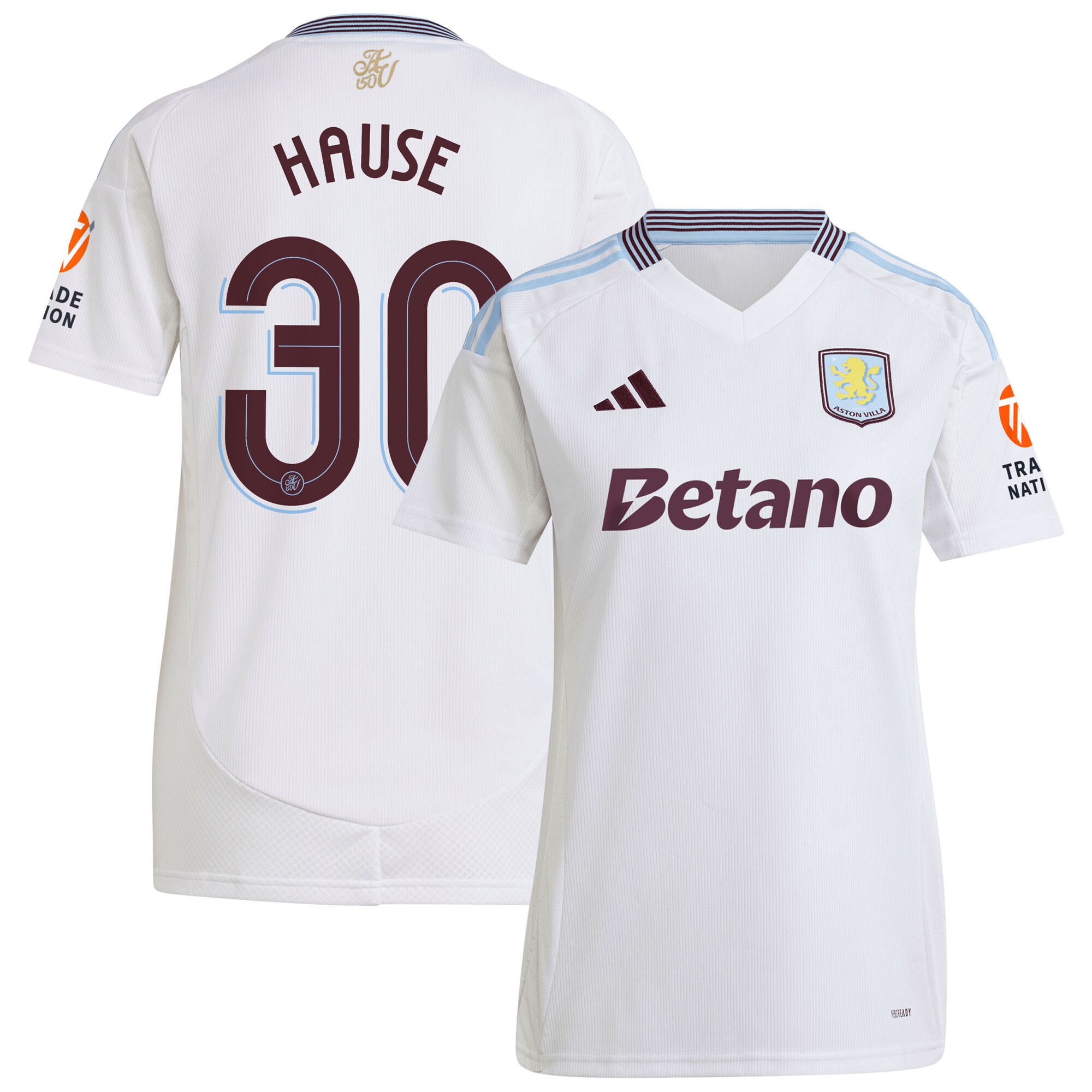 aston villa adidas away shirt 2024-25 – womens with hause 30 cup printing Collection - Aston Villa Official Store