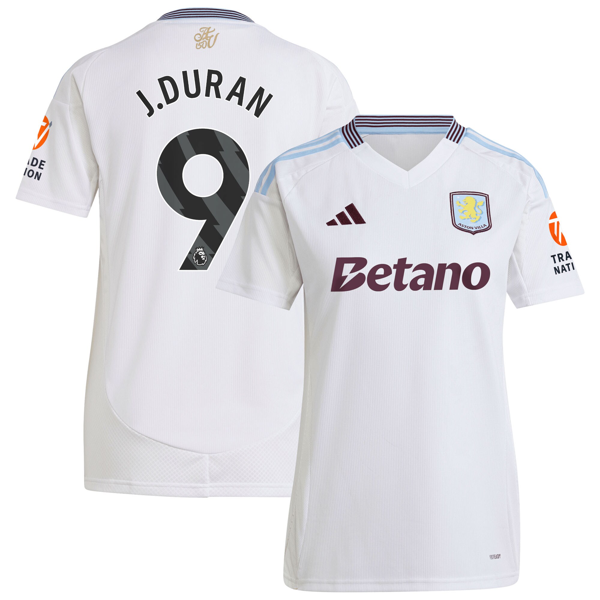 aston villa adidas away shirt 2024-25 – womens with j.duran 9 printing Collection - Aston Villa Official Store