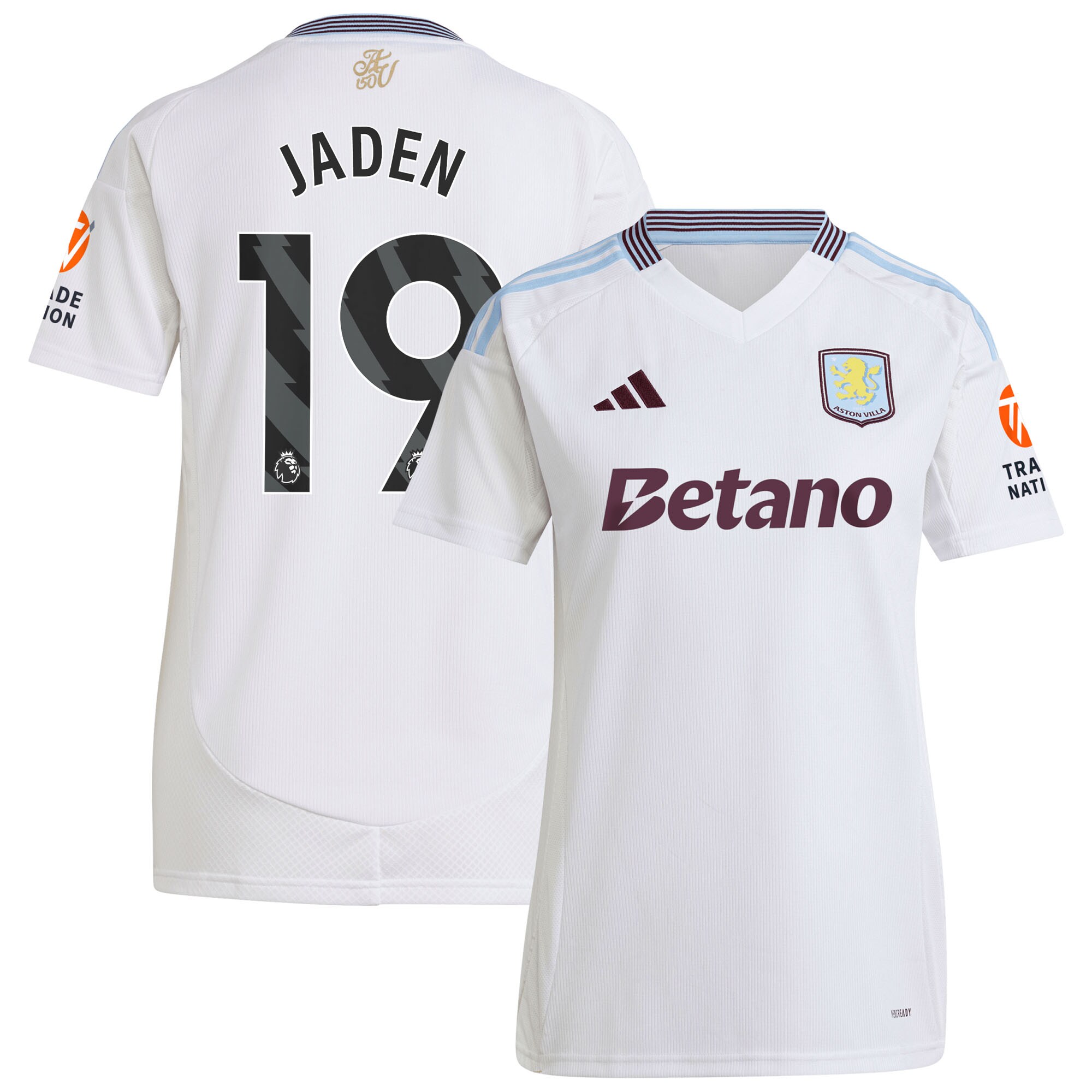 aston villa adidas away shirt 2024-25 – womens with jaden 19 printing Collection - Aston Villa Official Store