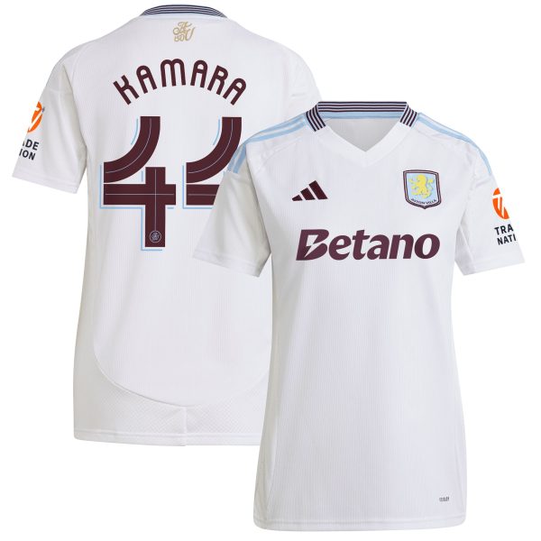aston villa adidas away shirt 2024-25 – womens with kamara 44 cup printing Collection - Aston Villa Official Store