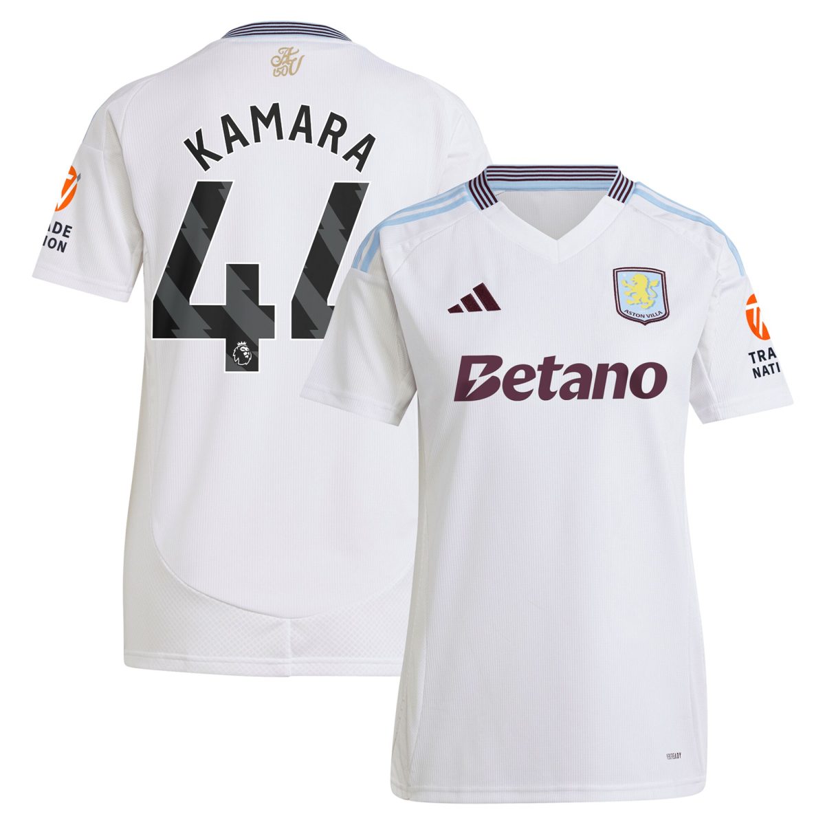 aston villa adidas away shirt 2024-25 – womens with kamara 44 printing Collection - Aston Villa Official Store