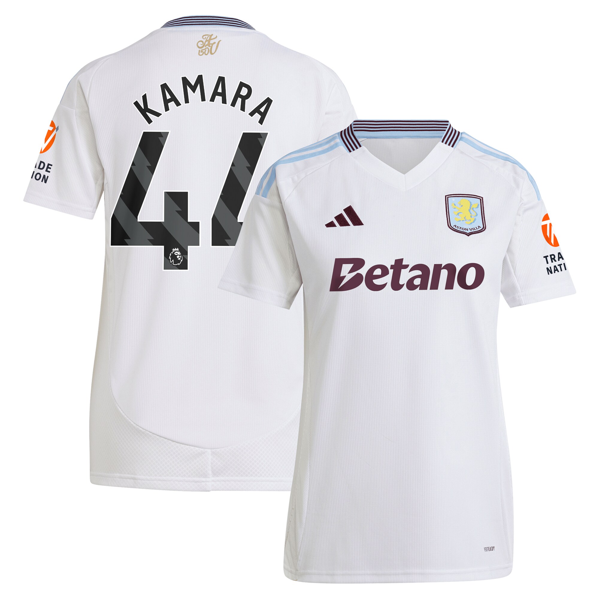 aston villa adidas away shirt 2024-25 – womens with kamara 44 printing Collection - Aston Villa Official Store