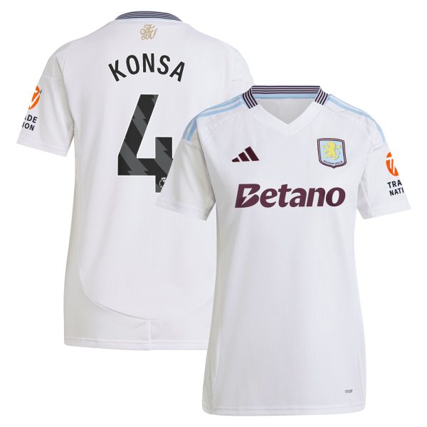 aston villa adidas away shirt 2024-25 – womens with konsa 4 printing Collection - Aston Villa Official Store