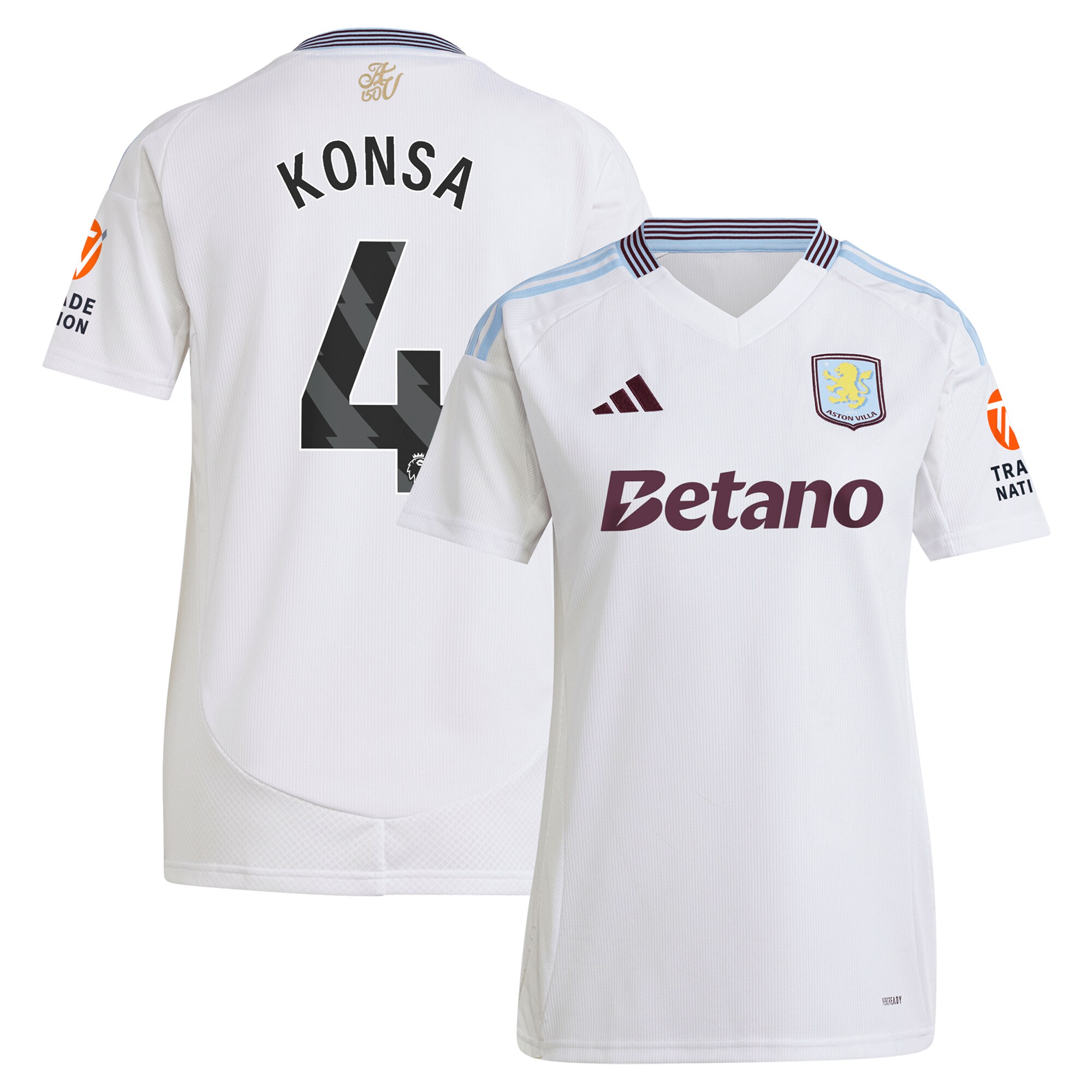aston villa adidas away shirt 2024-25 – womens with konsa 4 printing Collection - Aston Villa Official Store