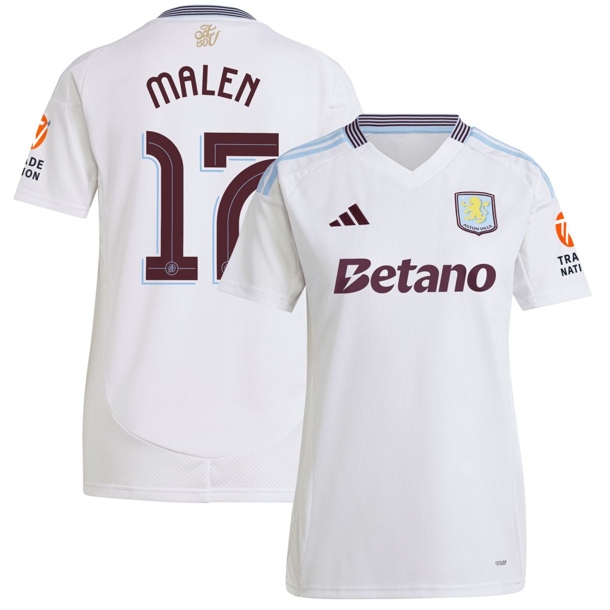 aston villa adidas away shirt 2024-25 – womens with malen 17 cup printing Collection - Aston Villa Official Store