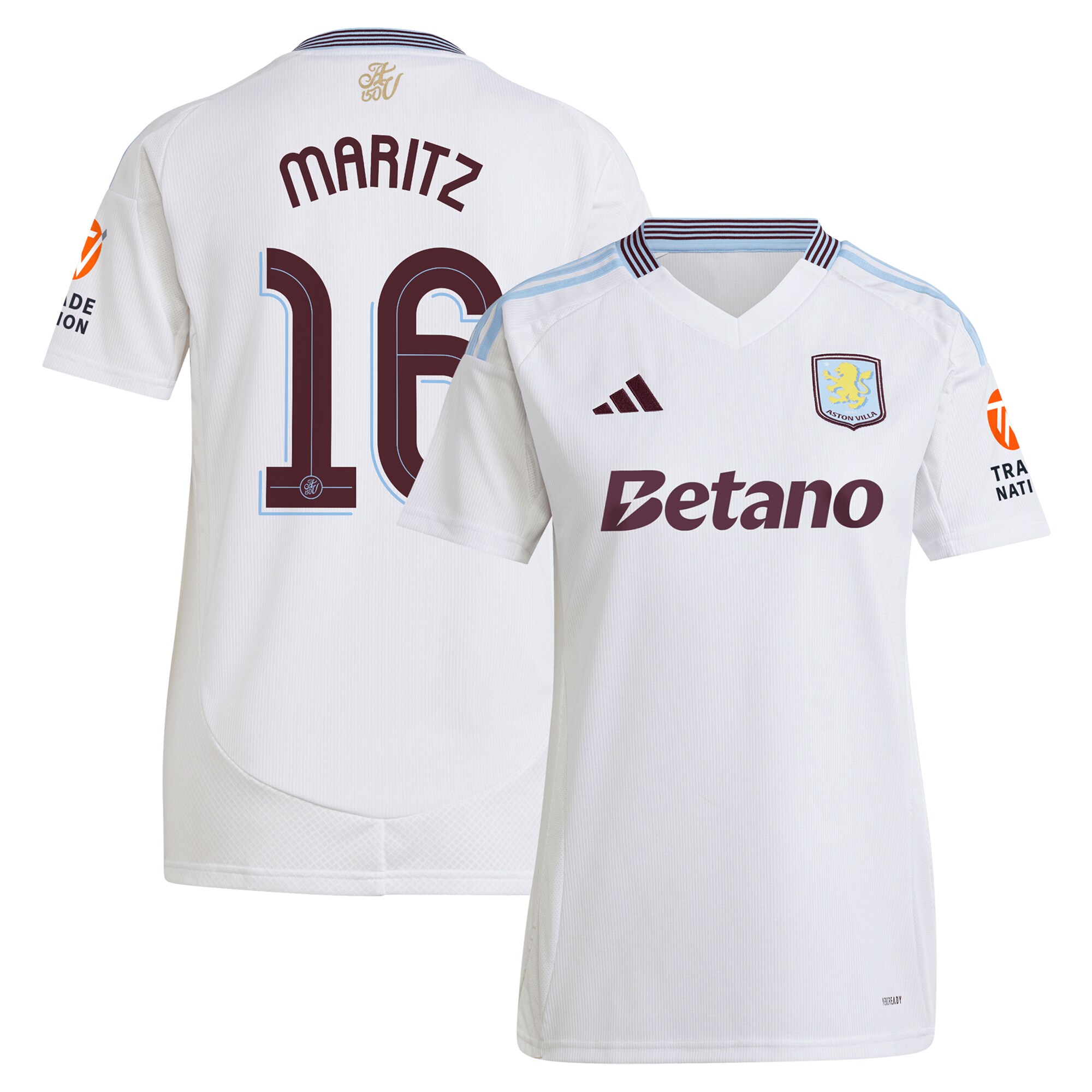 aston villa adidas away shirt 2024-25 – womens with maritz 16 cup printing Collection - Aston Villa Official Store