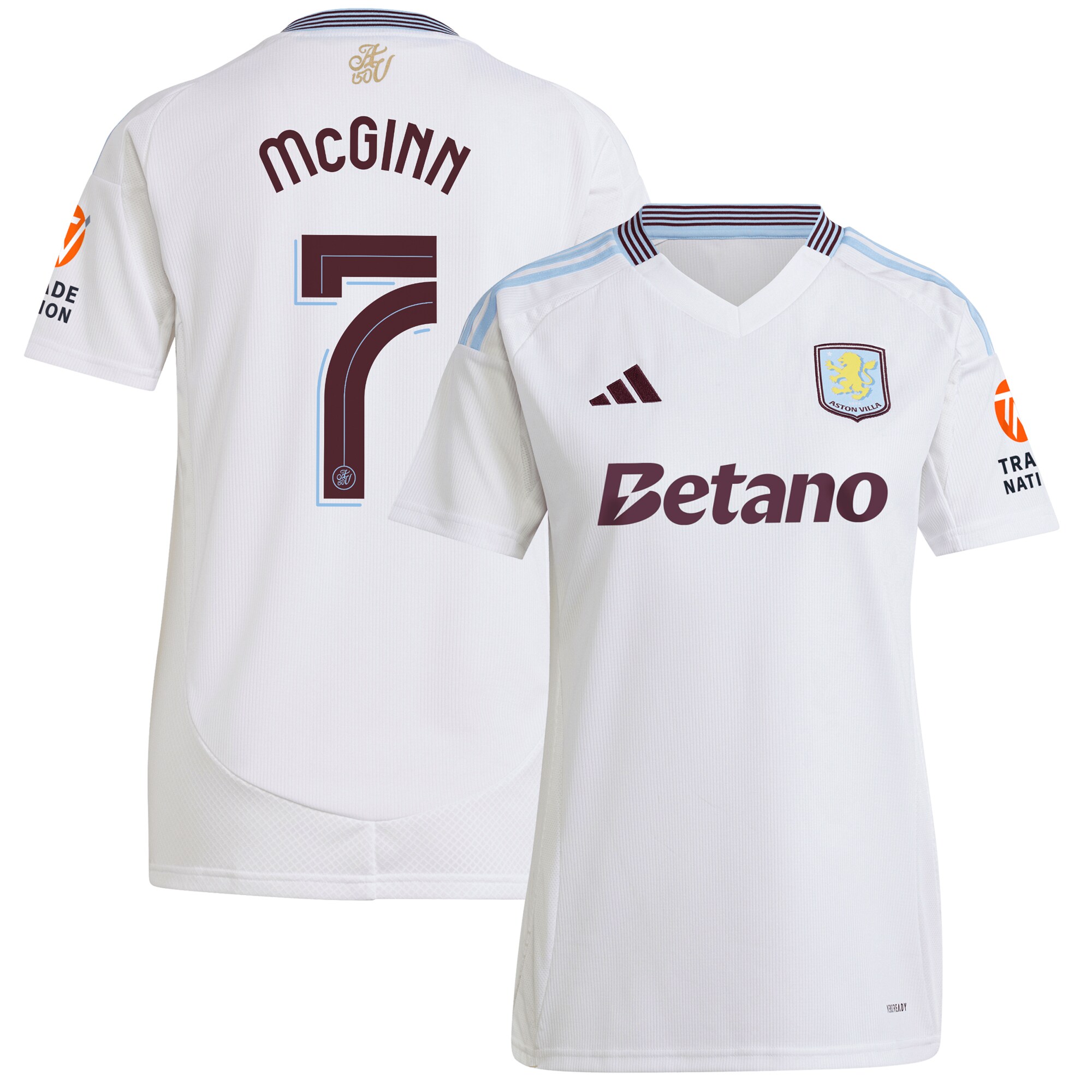 aston villa adidas away shirt 2024-25 – womens with mcginn 7 cup printing Collection - Aston Villa Official Store