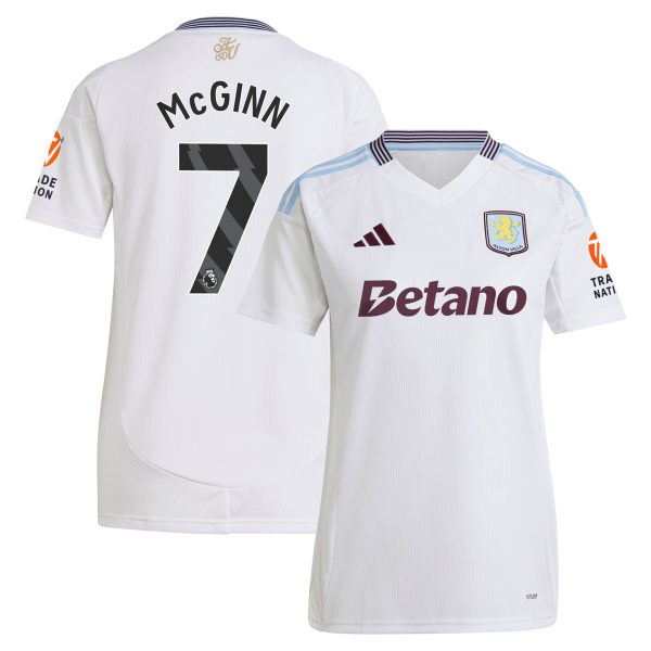 aston villa adidas away shirt 2024-25 – womens with mcginn 7 printing Collection - Aston Villa Official Store
