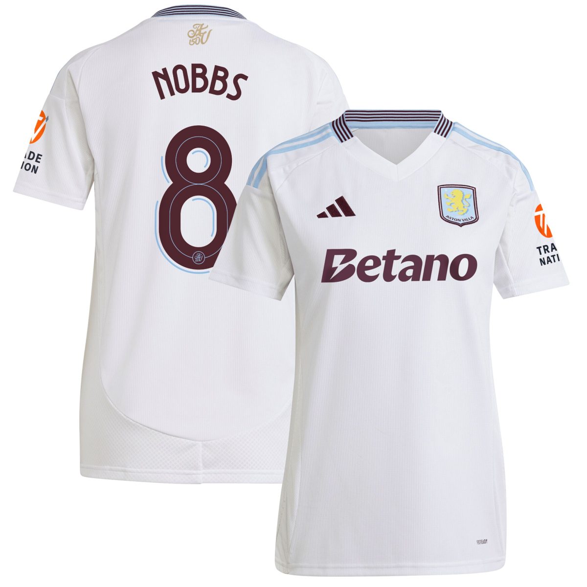 aston villa adidas away shirt 2024-25 – womens with nobbs 8 cup printing Collection - Aston Villa Official Store