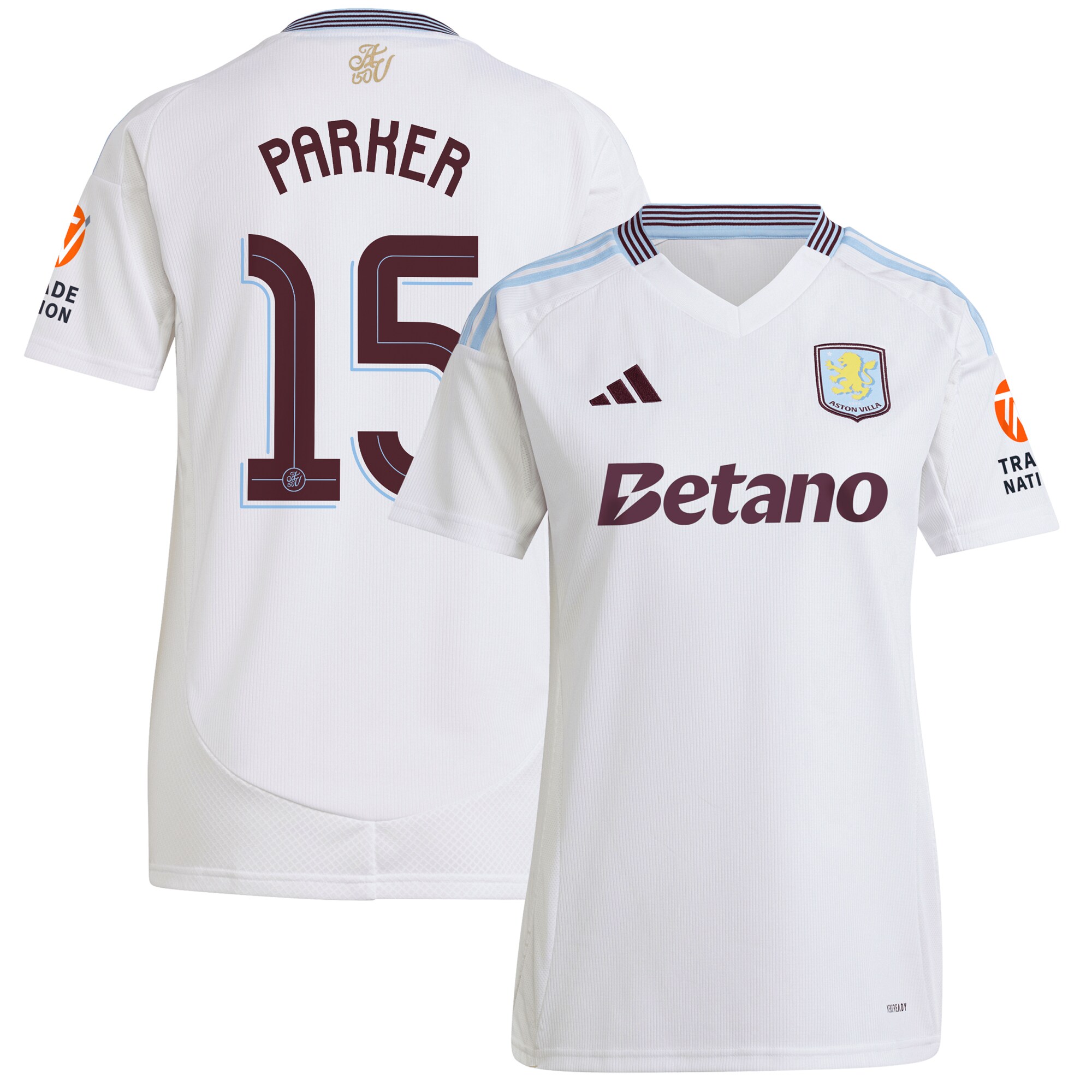 aston villa adidas away shirt 2024-25 – womens with parker 15 cup printing Collection - Aston Villa Official Store