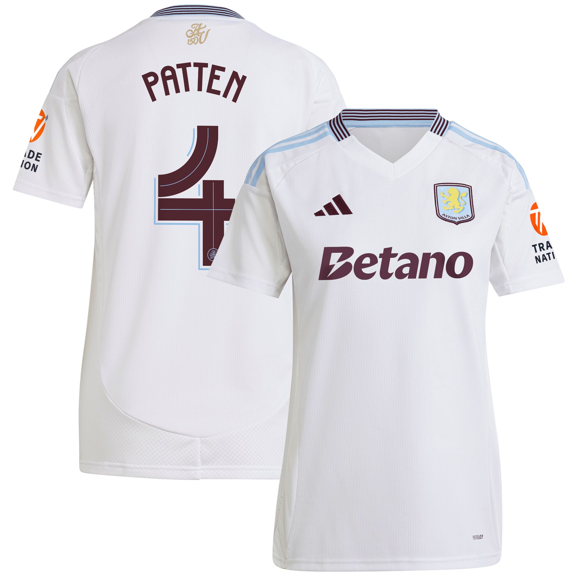 aston villa adidas away shirt 2024-25 – womens with patten 4 cup printing Collection - Aston Villa Official Store