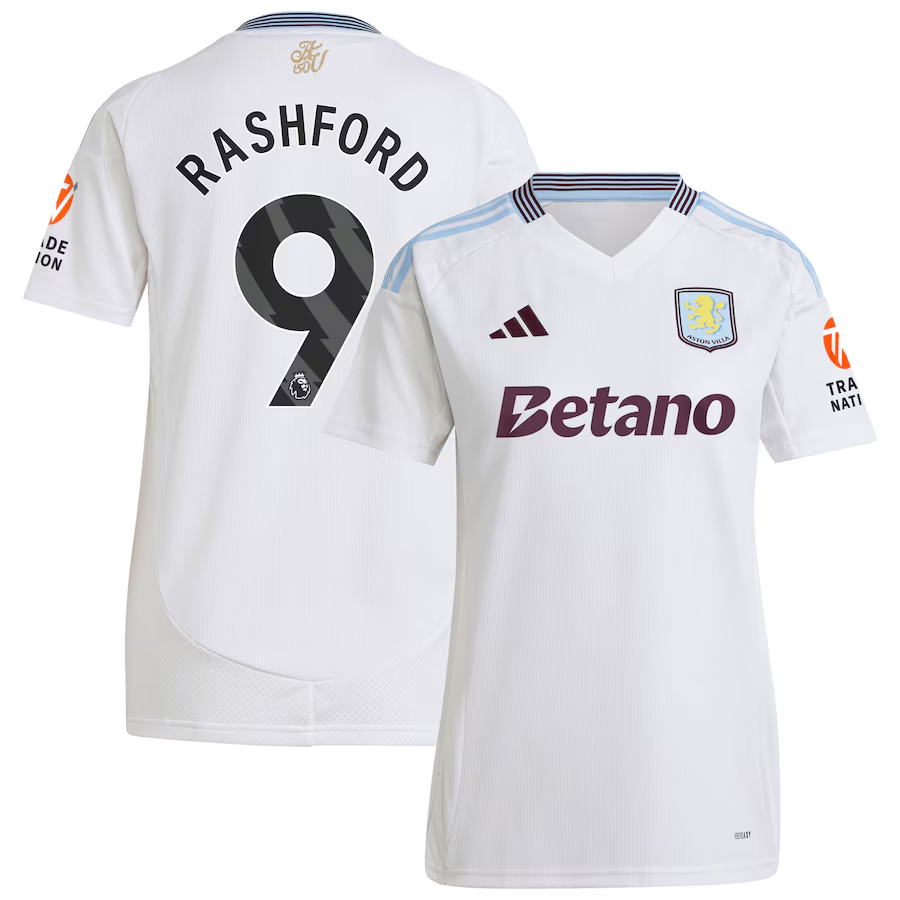 aston villa adidas away shirt 2024-25 – womens with rashford 9 printing Collection - Aston Villa Official Store