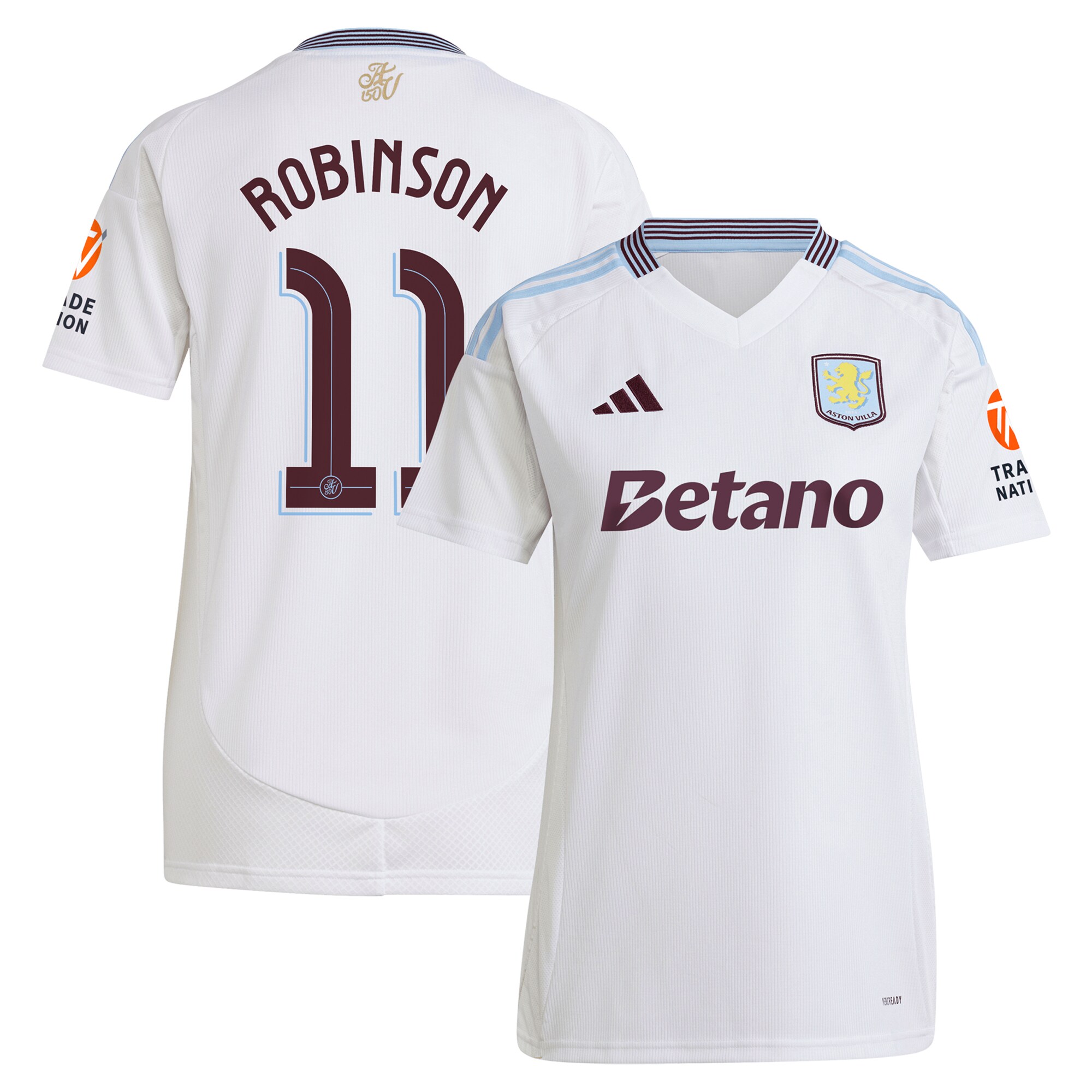 aston villa adidas away shirt 2024-25 – womens with robinson 11 cup printing Collection - Aston Villa Official Store
