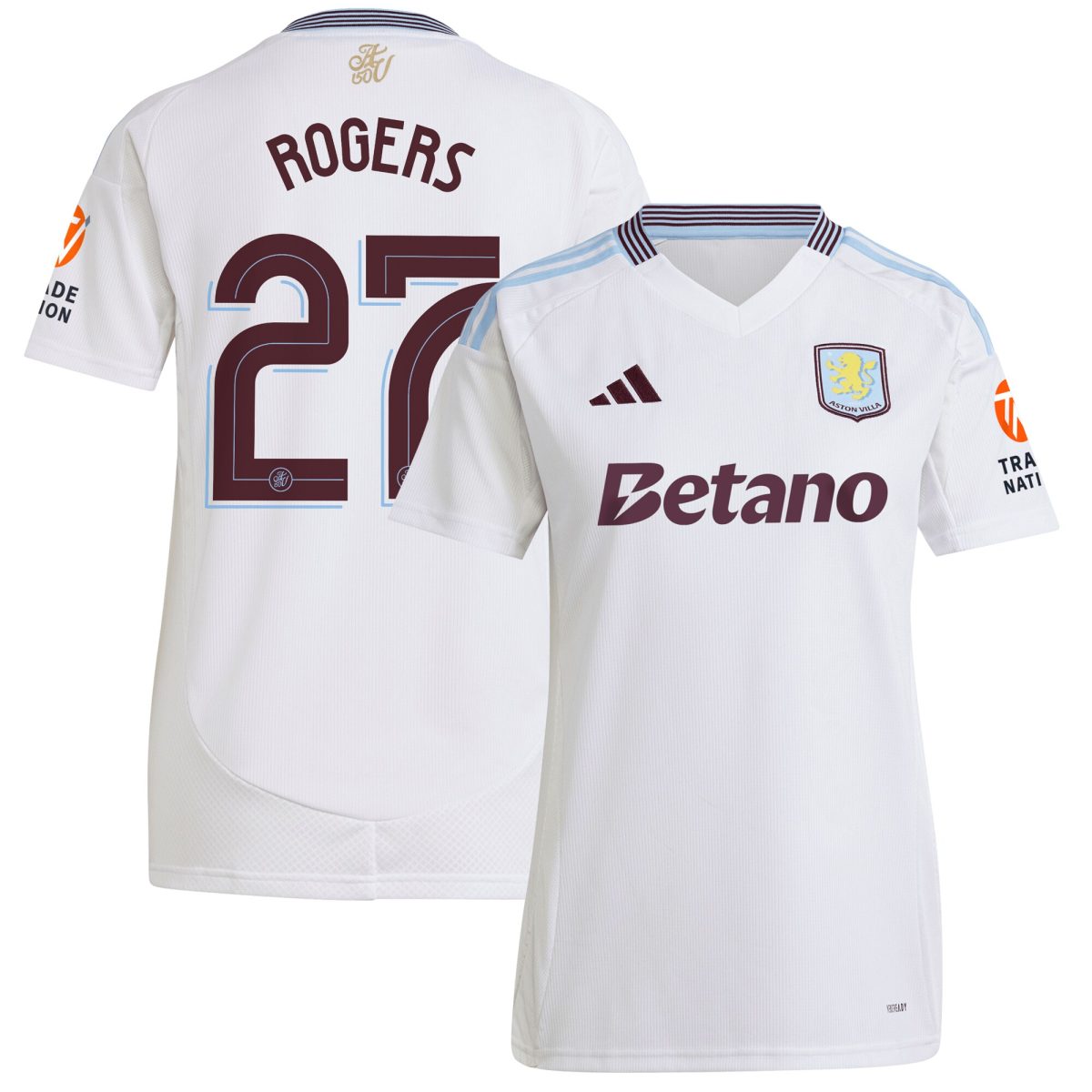 aston villa adidas away shirt 2024-25 – womens with rogers 27 cup printing Collection - Aston Villa Official Store