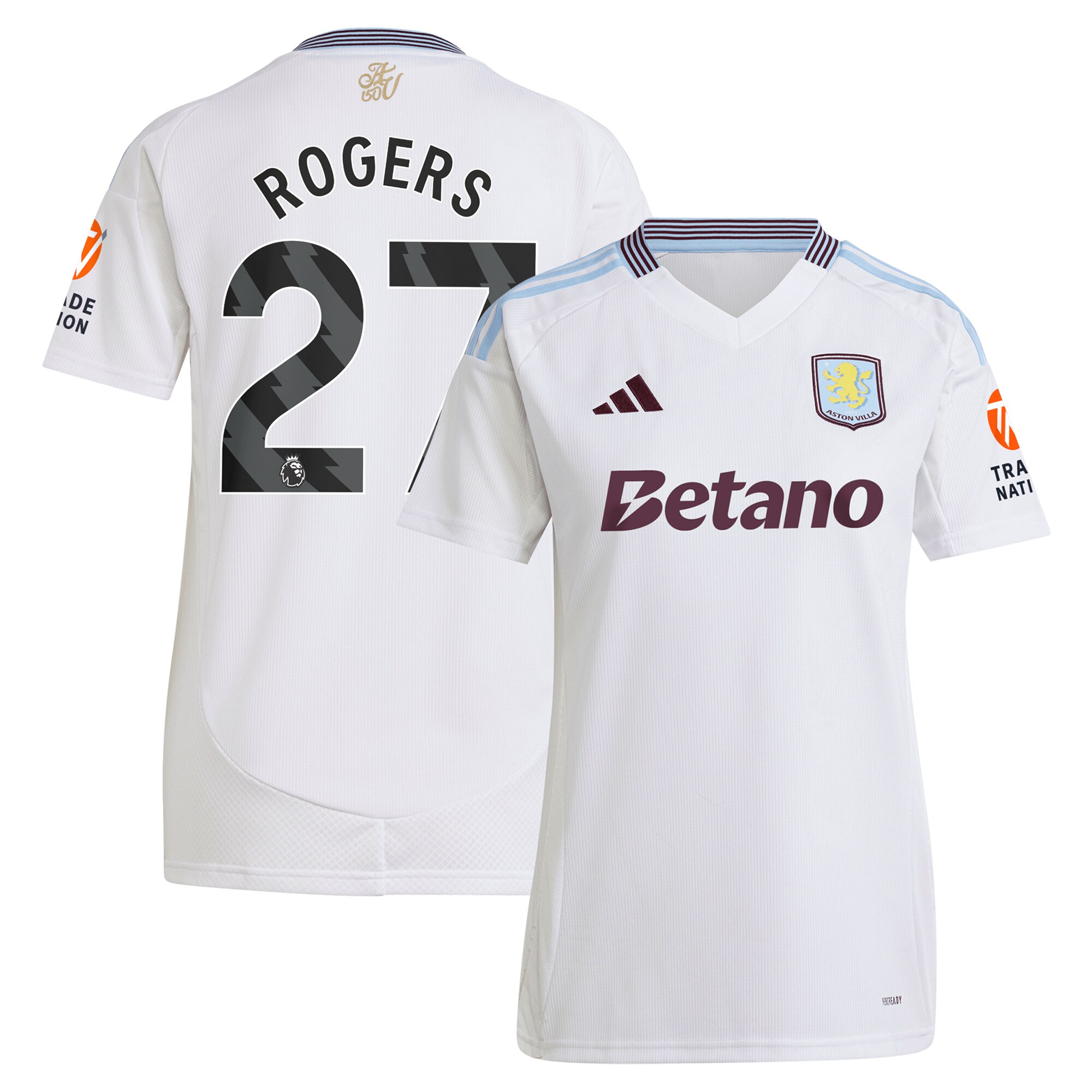 aston villa adidas away shirt 2024-25 – womens with rogers 27 printing Collection - Aston Villa Official Store