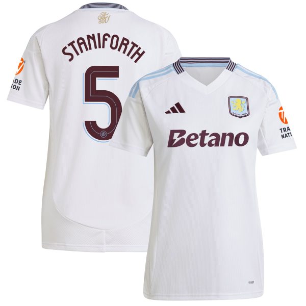 aston villa adidas away shirt 2024-25 – womens with staniforth 5 cup printing Collection - Aston Villa Official Store