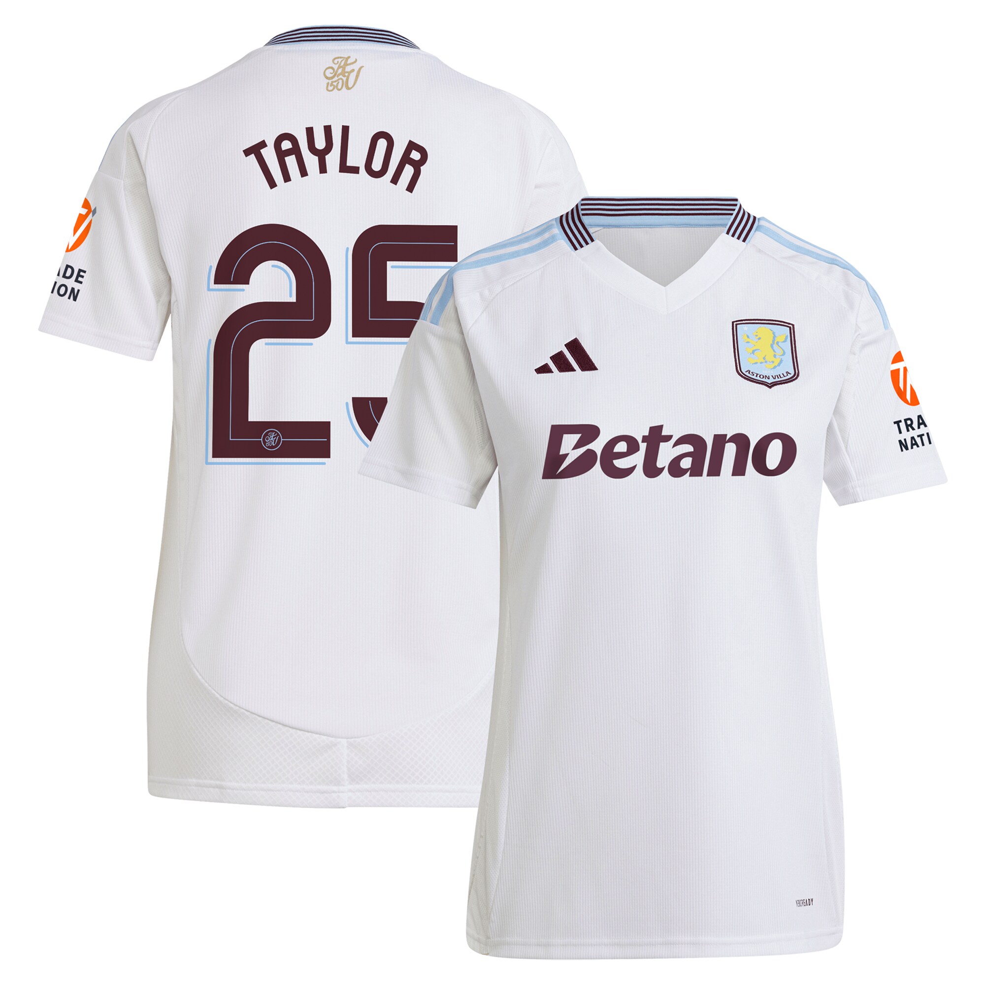 aston villa adidas away shirt 2024-25 – womens with taylor 25 cup printing Collection - Aston Villa Official Store