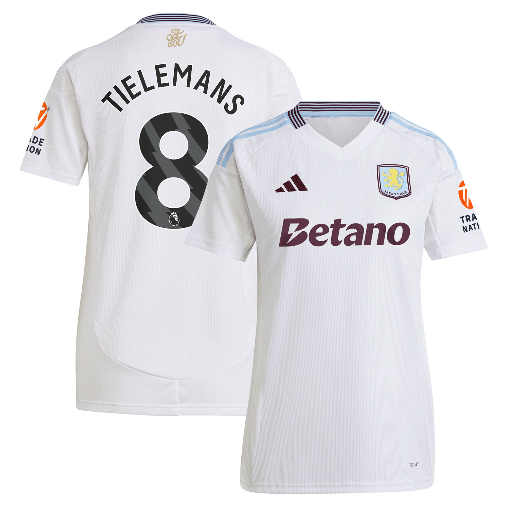 aston villa adidas away shirt 2024-25 – womens with tielemans 8 printing Collection - Aston Villa Official Store
