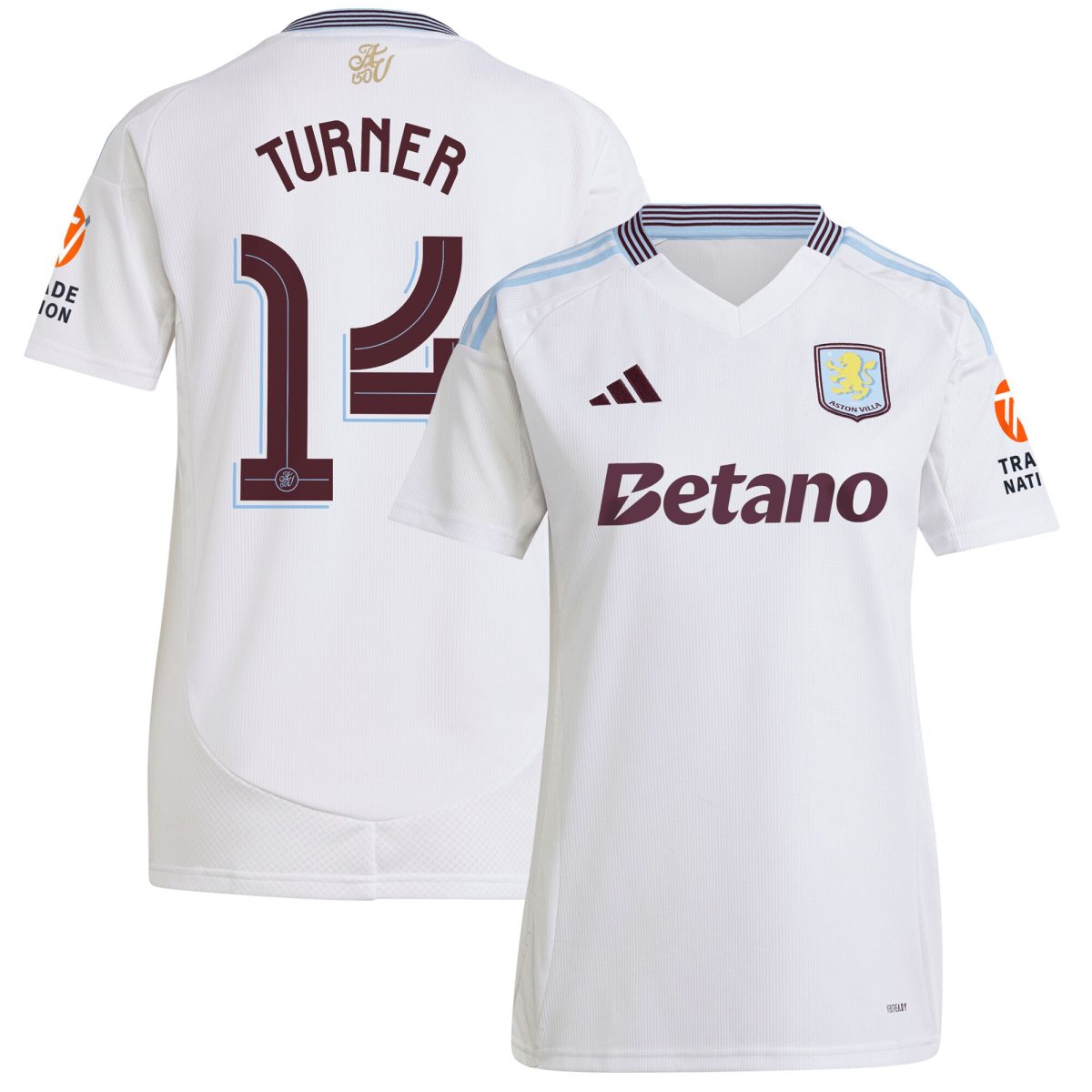 aston villa adidas away shirt 2024-25 – womens with turner 14 cup printing Collection - Aston Villa Official Store