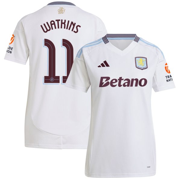 aston villa adidas away shirt 2024-25 – womens with watkins 11 cup printing Collection - Aston Villa Official Store