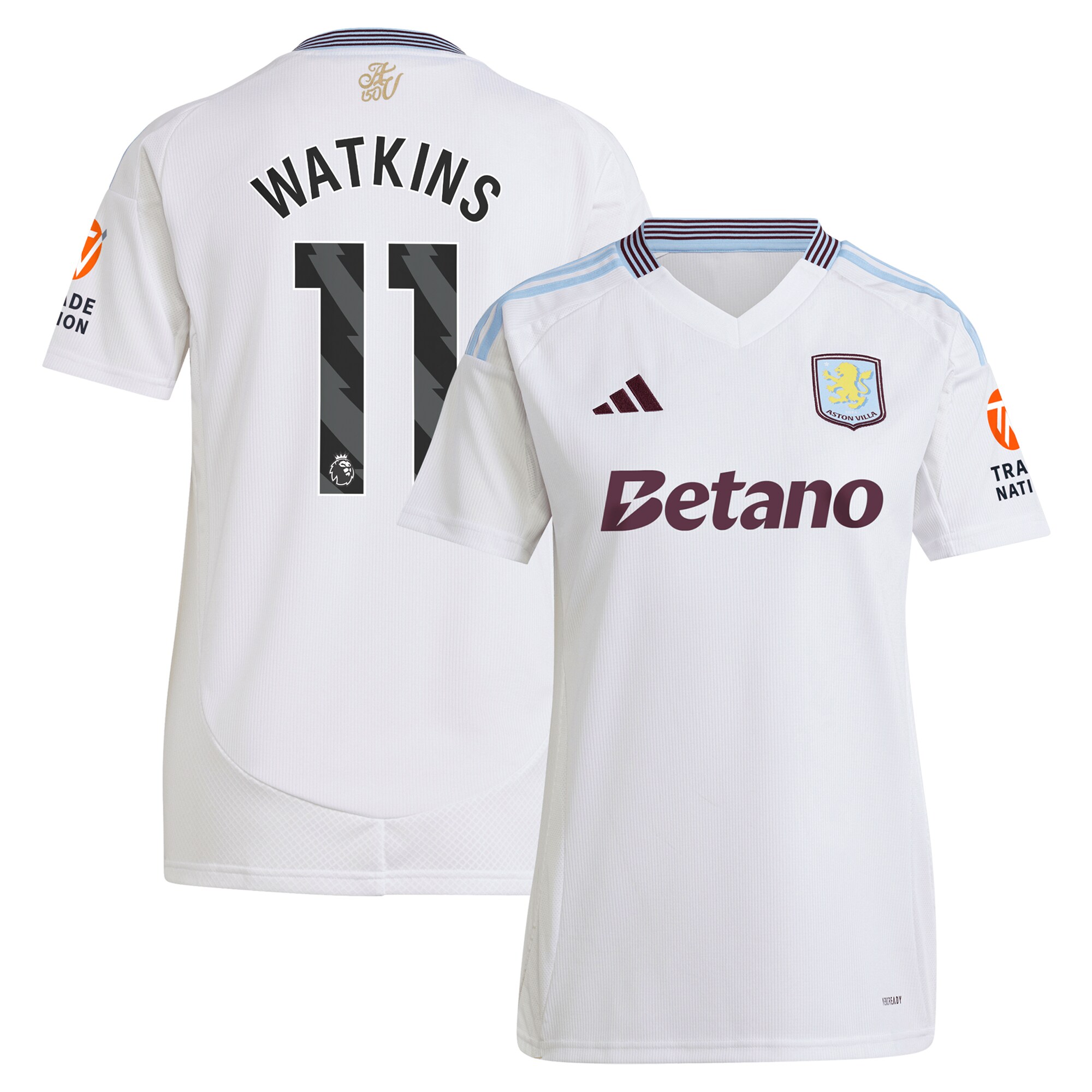 aston villa adidas away shirt 2024-25 – womens with watkins 11 printing Collection - Aston Villa Official Store
