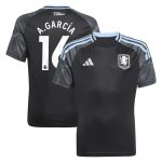 aston villa adidas away shirt 2025-26 – kids with a.garcía 16 printing Collection - Aston Villa Official Store