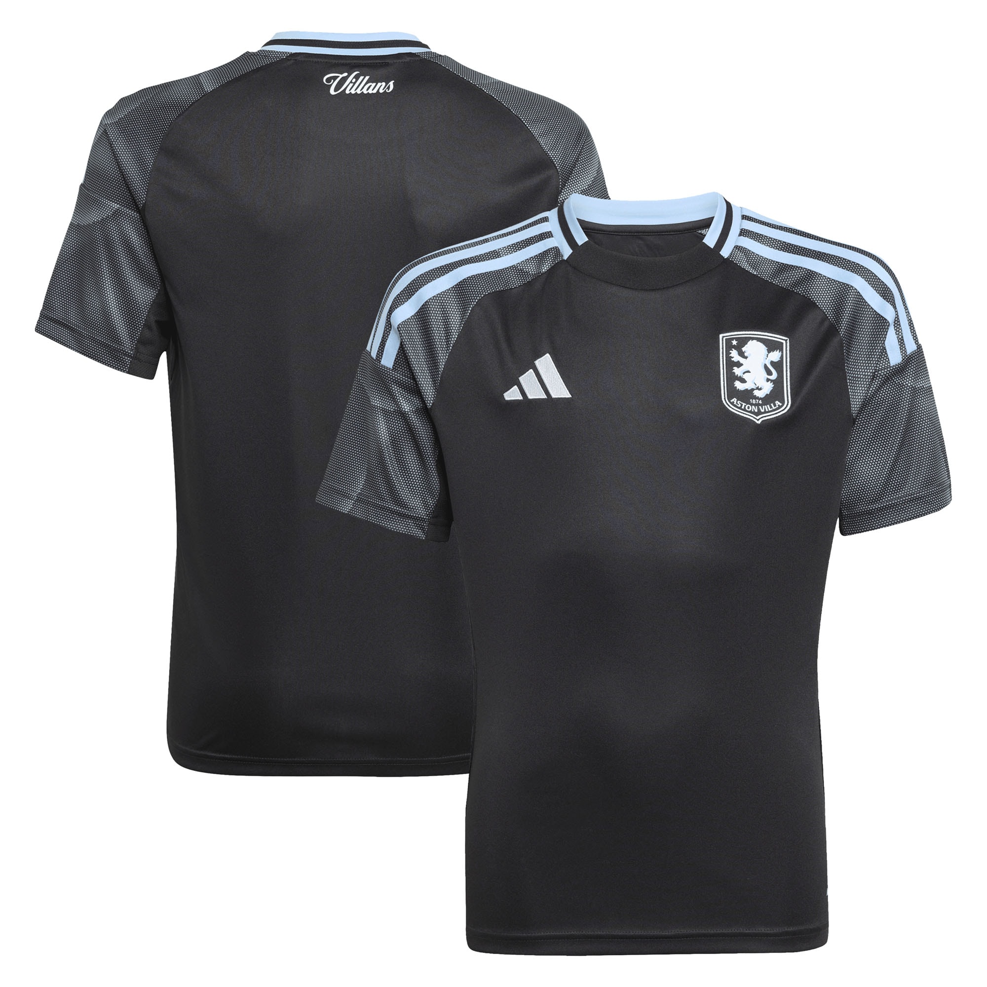 aston villa adidas away shirt 2025-26 – kids with custom printing Collection - Aston Villa Official Store