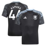 aston villa adidas away shirt 2025-26 – kids with kamara 44 printing Collection - Aston Villa Official Store