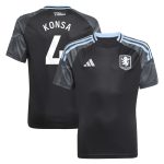 aston villa adidas away shirt 2025-26 – kids with konsa 4 printing Collection - Aston Villa Official Store