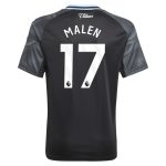 aston villa adidas away shirt 2025-26 – kids with malen 17 printing Collection - Aston Villa Official Store