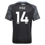 aston villa adidas away shirt 2025-26 – kids with pau 14 printing Collection - Aston Villa Official Store
